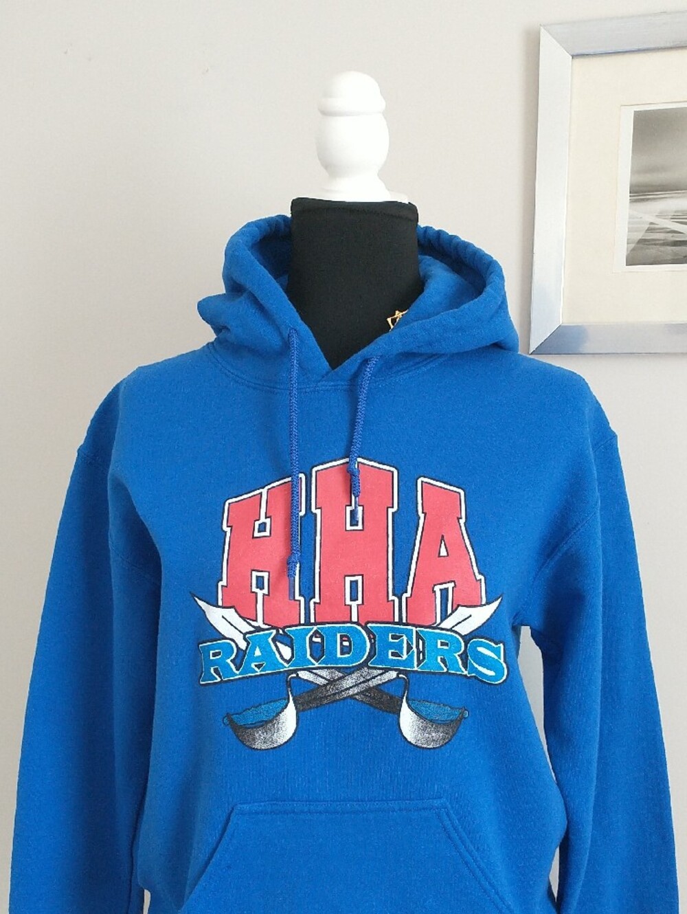 GILDAN Heavy Blend Blue Men's Sweatshirt. SIZE S - Picture 2 of 12